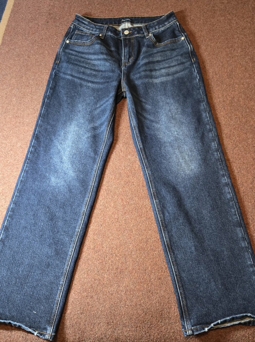 Flamingals Large Straight Leg Jean 28x30 Medium Wash Midrise